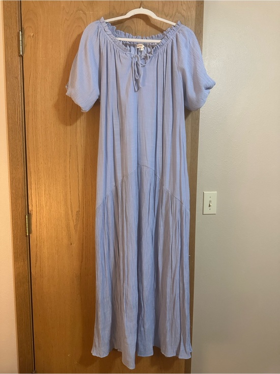 Worth Collective Dresses & Skirts - Worth Collective Blue Maxi Mumu Dress